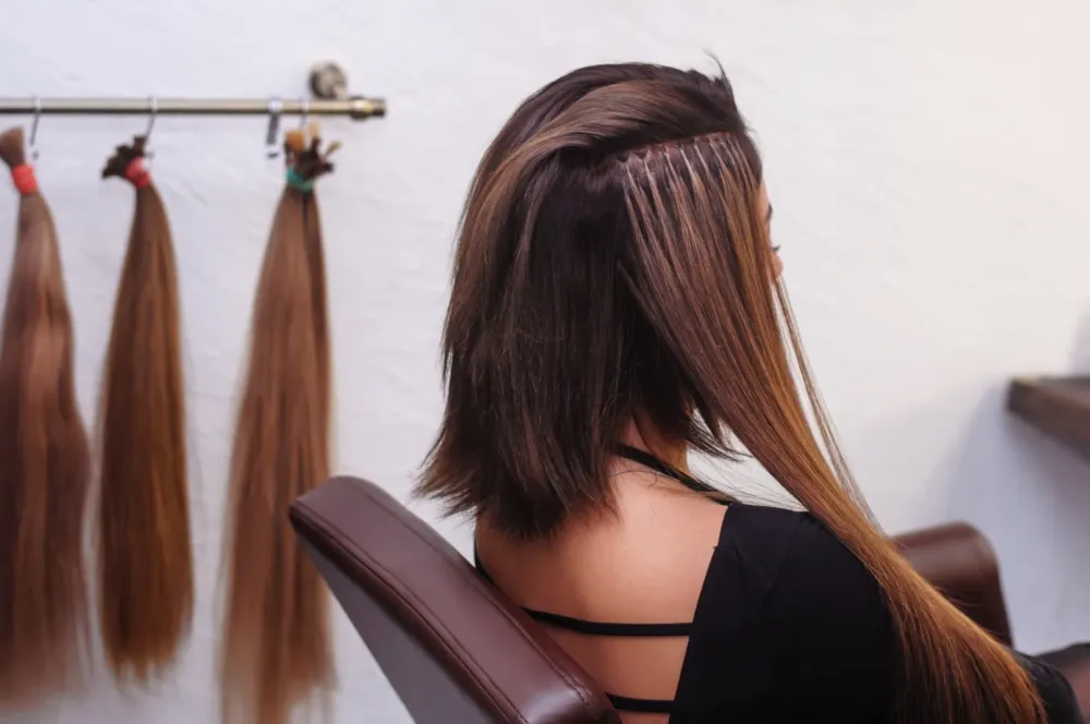 extensions cheveux femme de carré a long